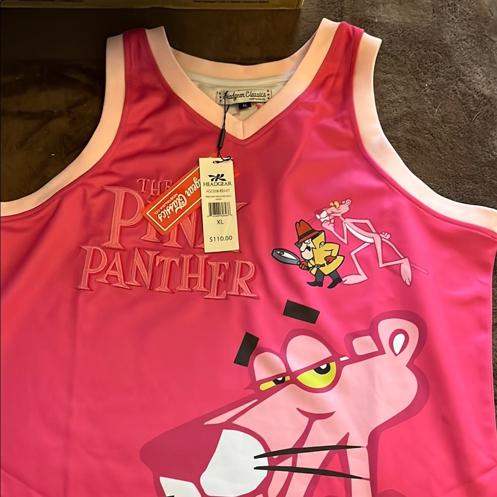 Pink Panther Basketball Jersey Shirt